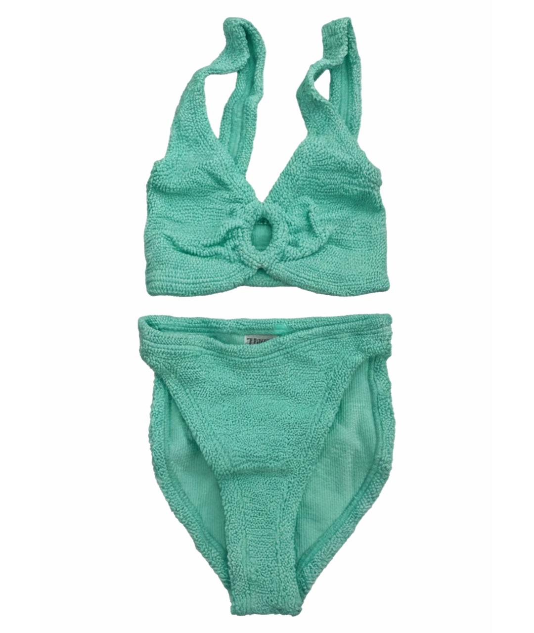 HUNZA G Бирюзовый купальник, фото 1