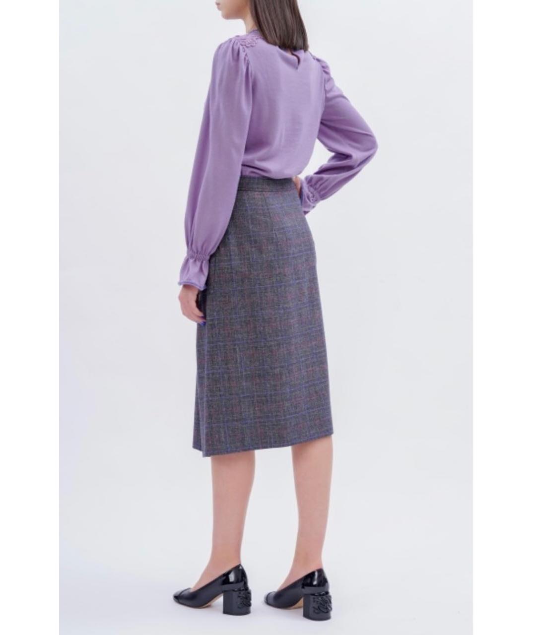 ALBERTA FERRETTI Фиолетовый джемпер / свитер, фото 3