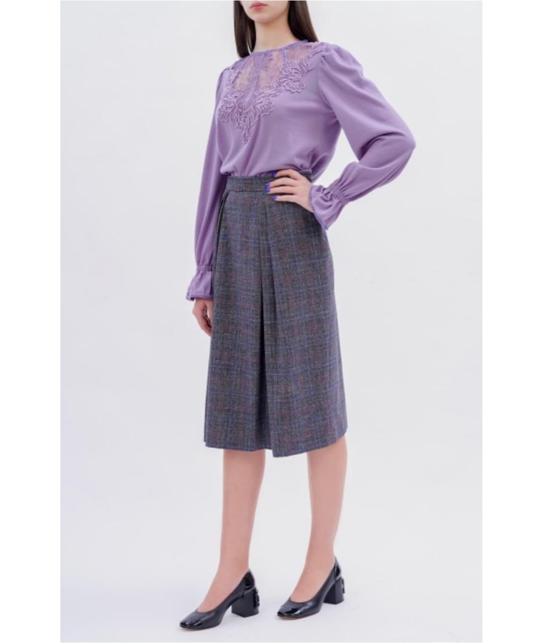 ALBERTA FERRETTI Фиолетовый джемпер / свитер, фото 2