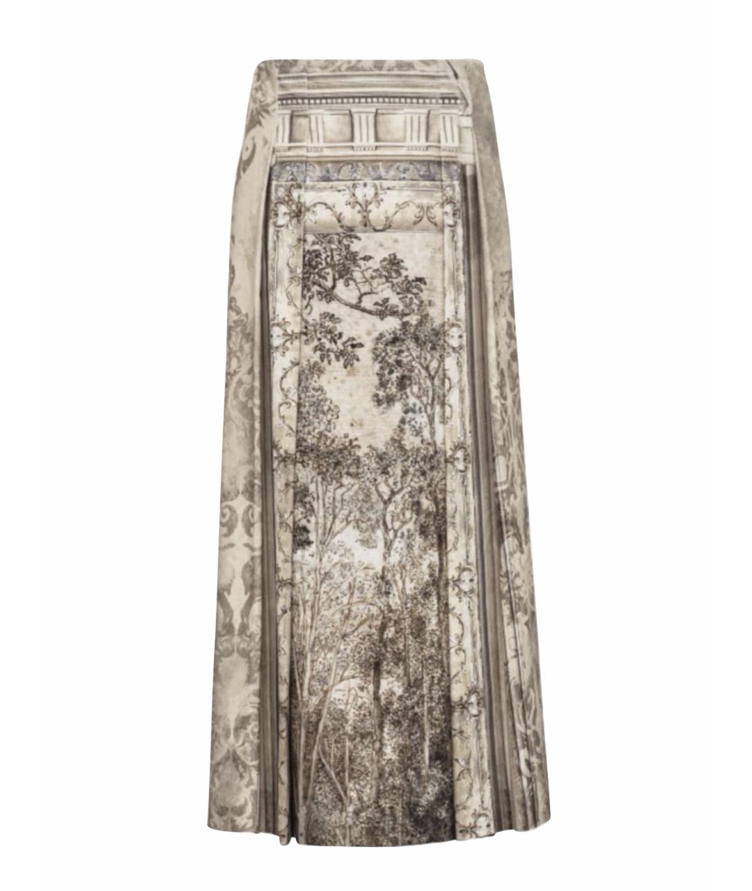 ALBERTA FERRETTI Зеленая юбка макси, фото 1