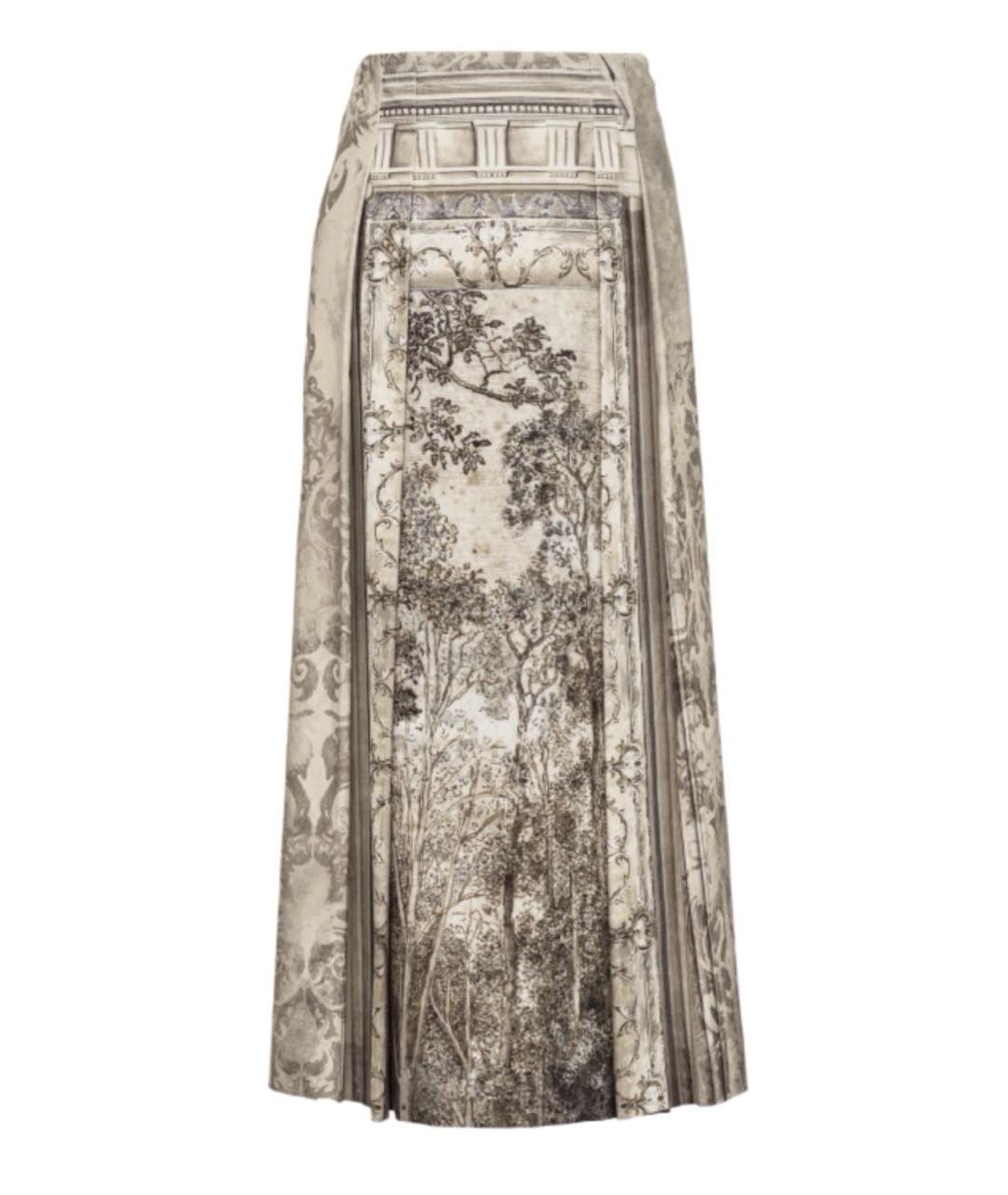 ALBERTA FERRETTI Зеленая юбка макси, фото 5