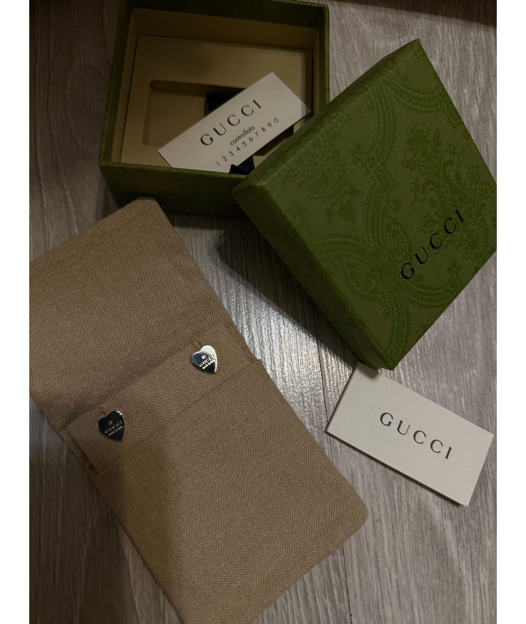 GUCCI Серебряные серебряные серьги, фото 2