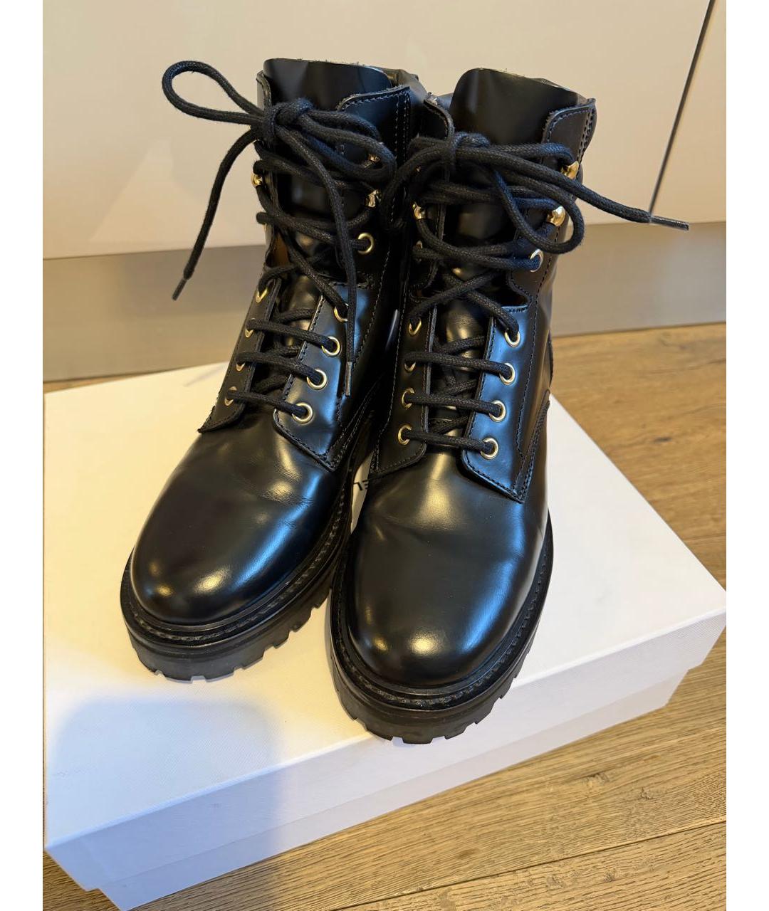 ISABEL MARANT Черные кожаные ботинки, фото 3