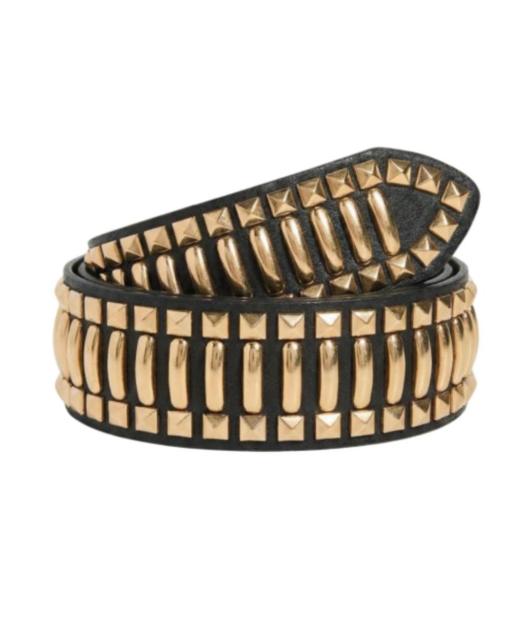 ALBERTA FERRETTI Черный кожаный ремень, фото 1