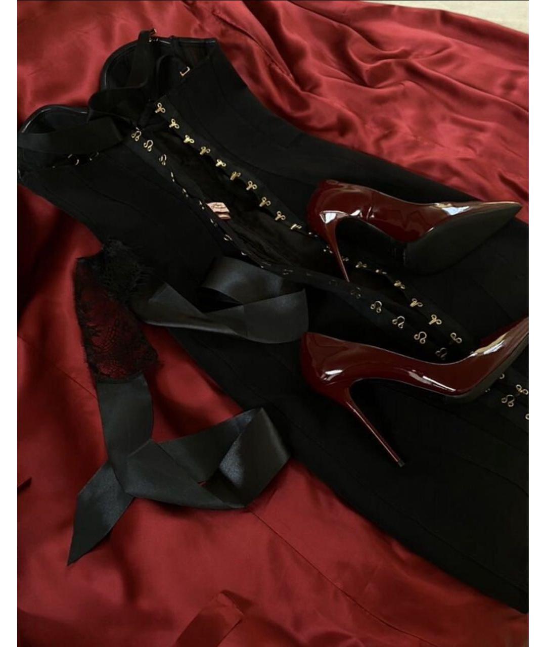 AGENT PROVOCATEUR Черное шелковое вечернее платье, фото 5