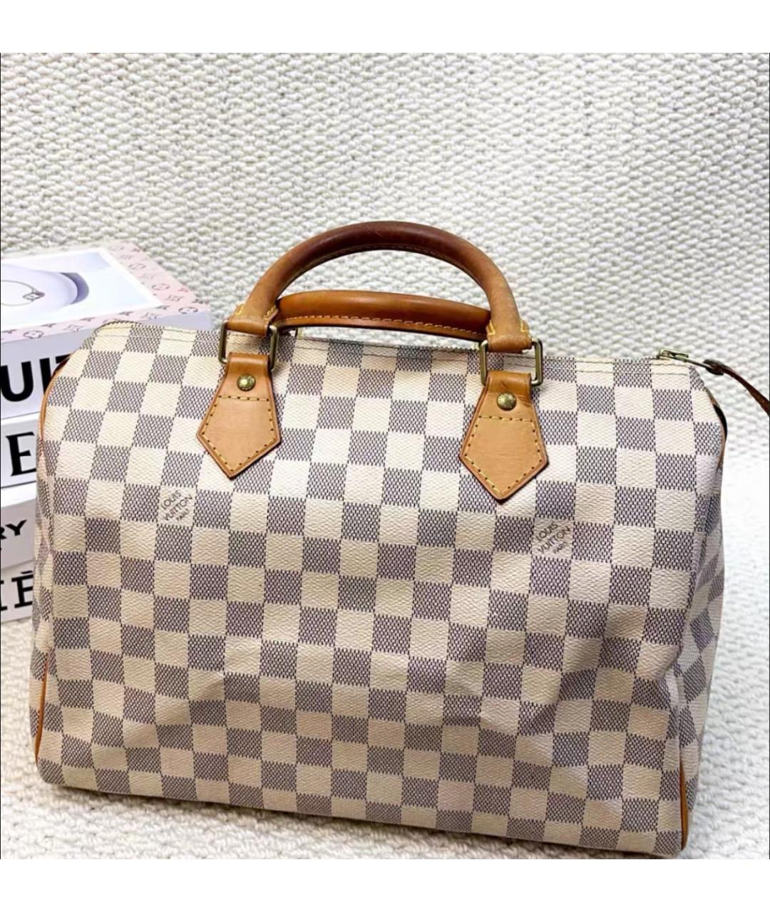LOUIS VUITTON Кожаная сумка с короткими ручками, фото 2