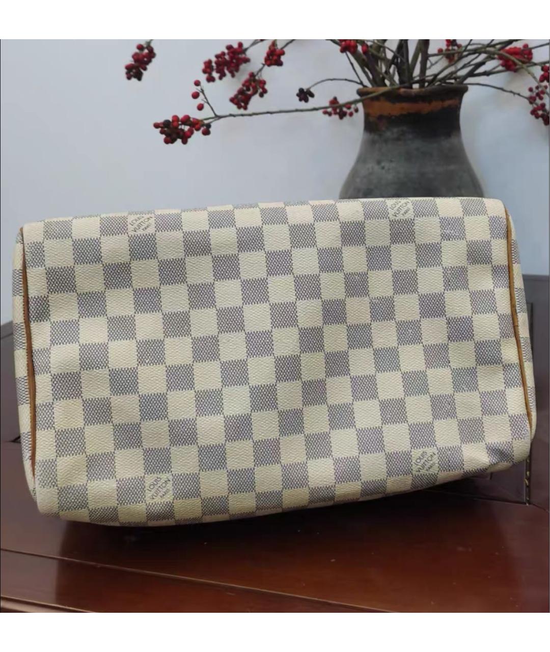 LOUIS VUITTON Кожаная сумка с короткими ручками, фото 4