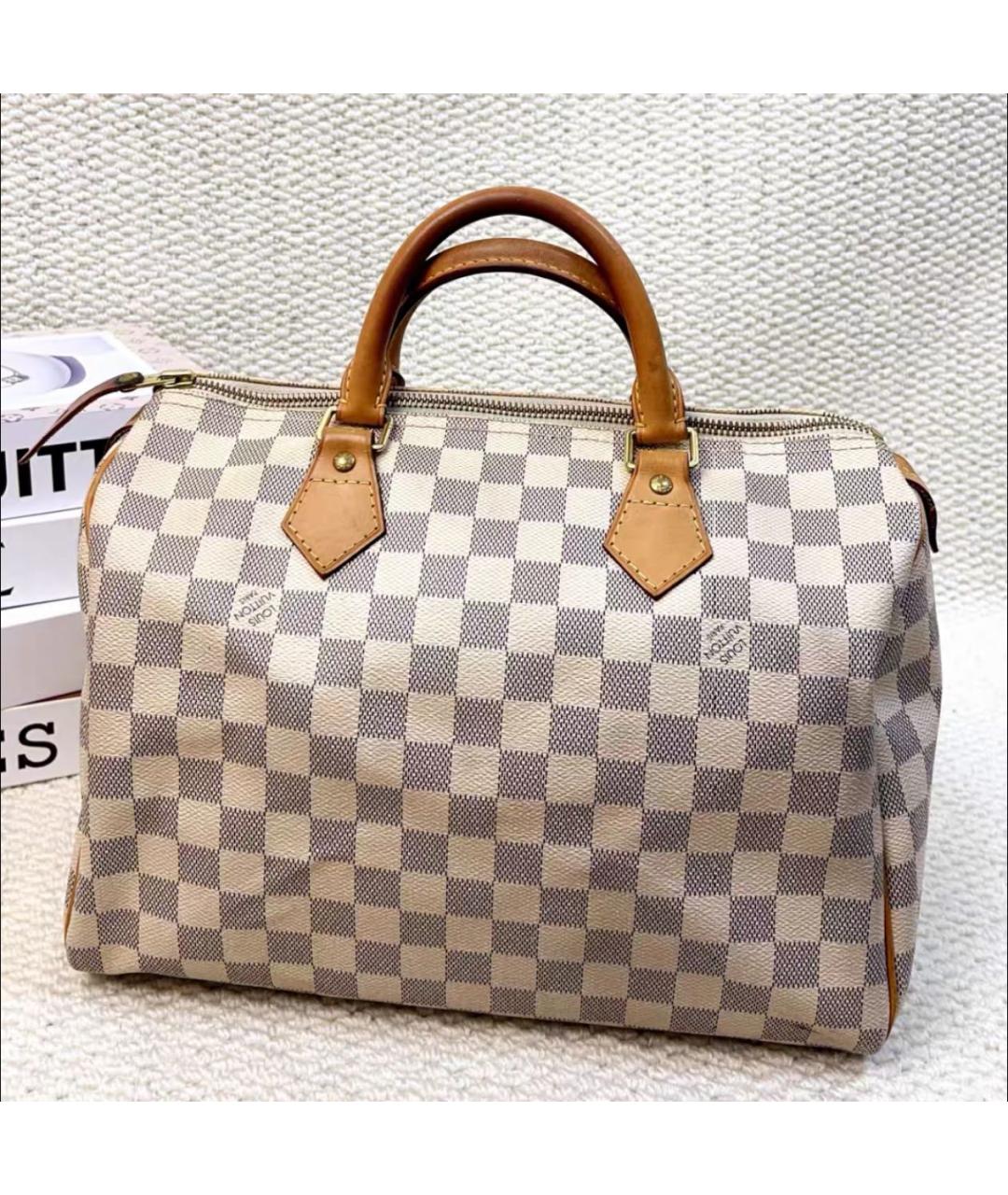 LOUIS VUITTON Кожаная сумка с короткими ручками, фото 5