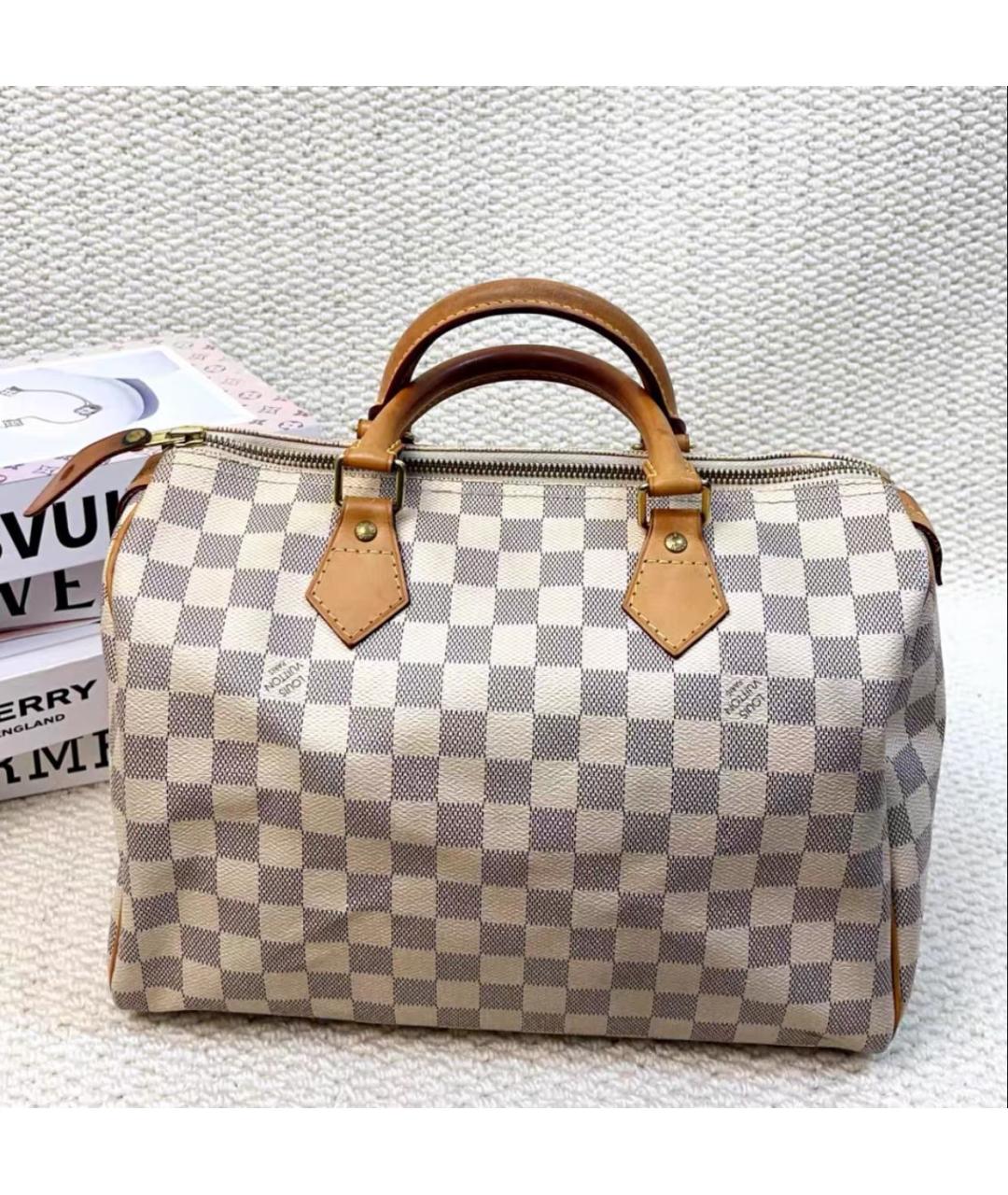 LOUIS VUITTON Кожаная сумка с короткими ручками, фото 3