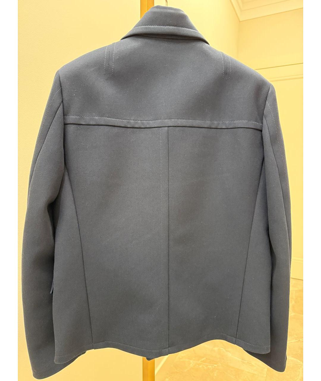 LOUIS VUITTON Темно-синий хлопковый тренч / плащ, фото 2