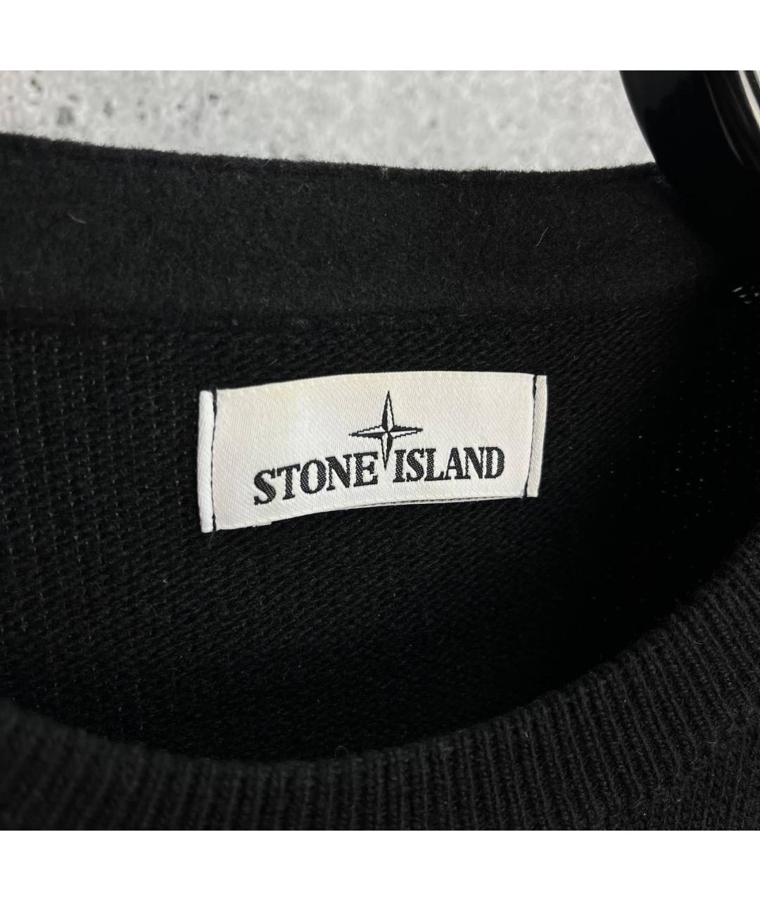 STONE ISLAND Черный джемпер / свитер, фото 4