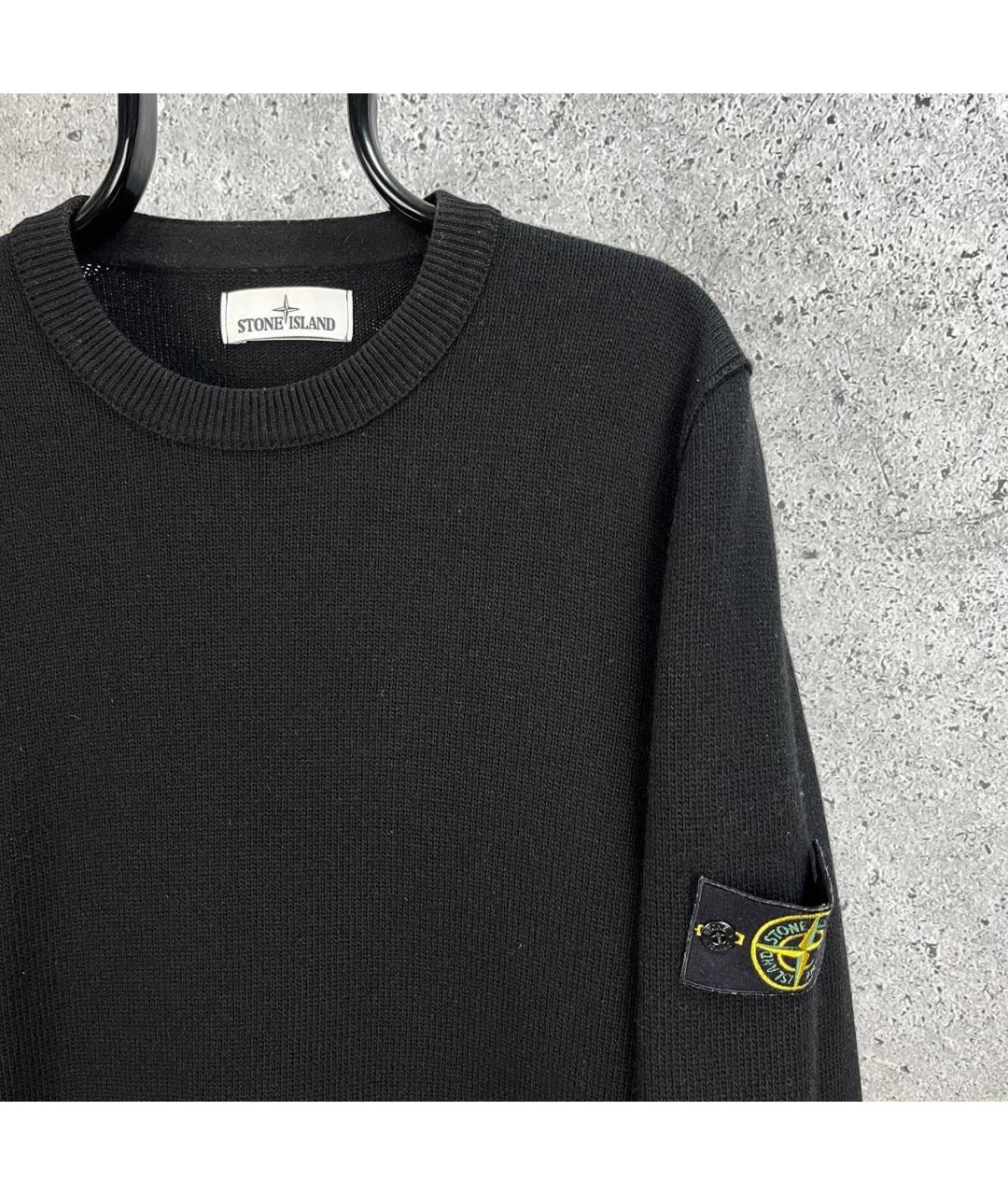 STONE ISLAND Черный джемпер / свитер, фото 5