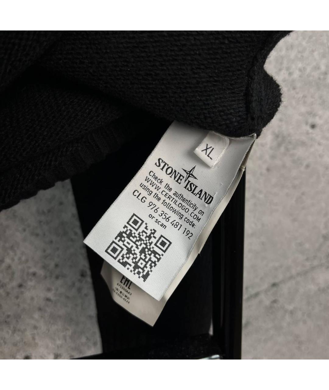 STONE ISLAND Черный джемпер / свитер, фото 6