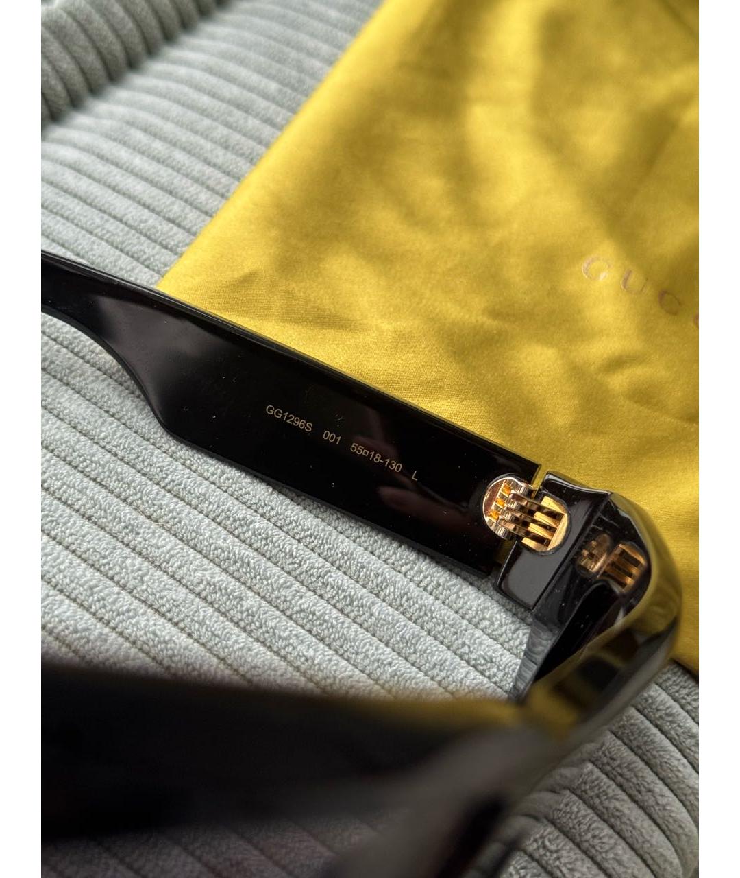 GUCCI Черные пластиковые солнцезащитные очки, фото 5