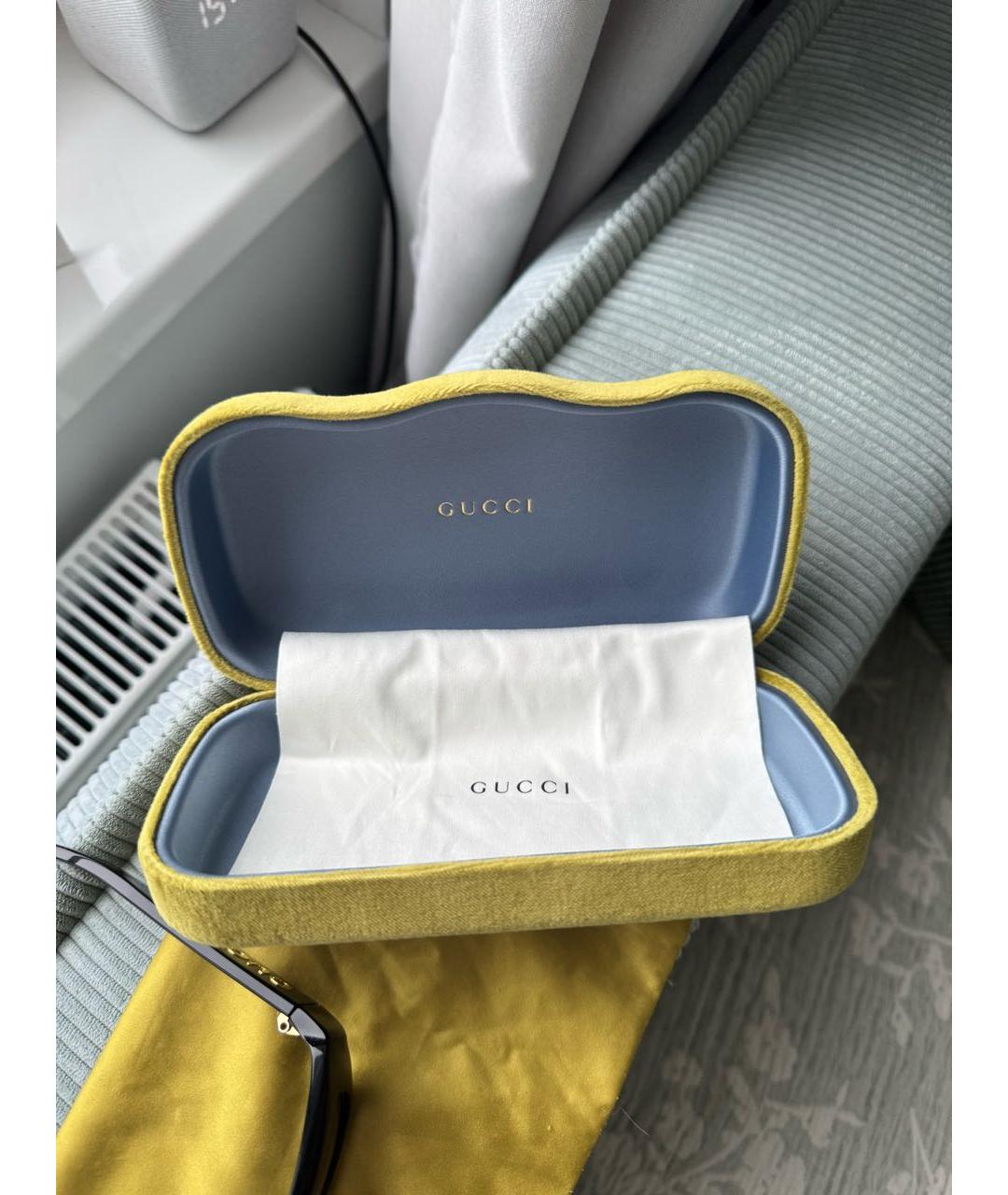 GUCCI Черные пластиковые солнцезащитные очки, фото 5