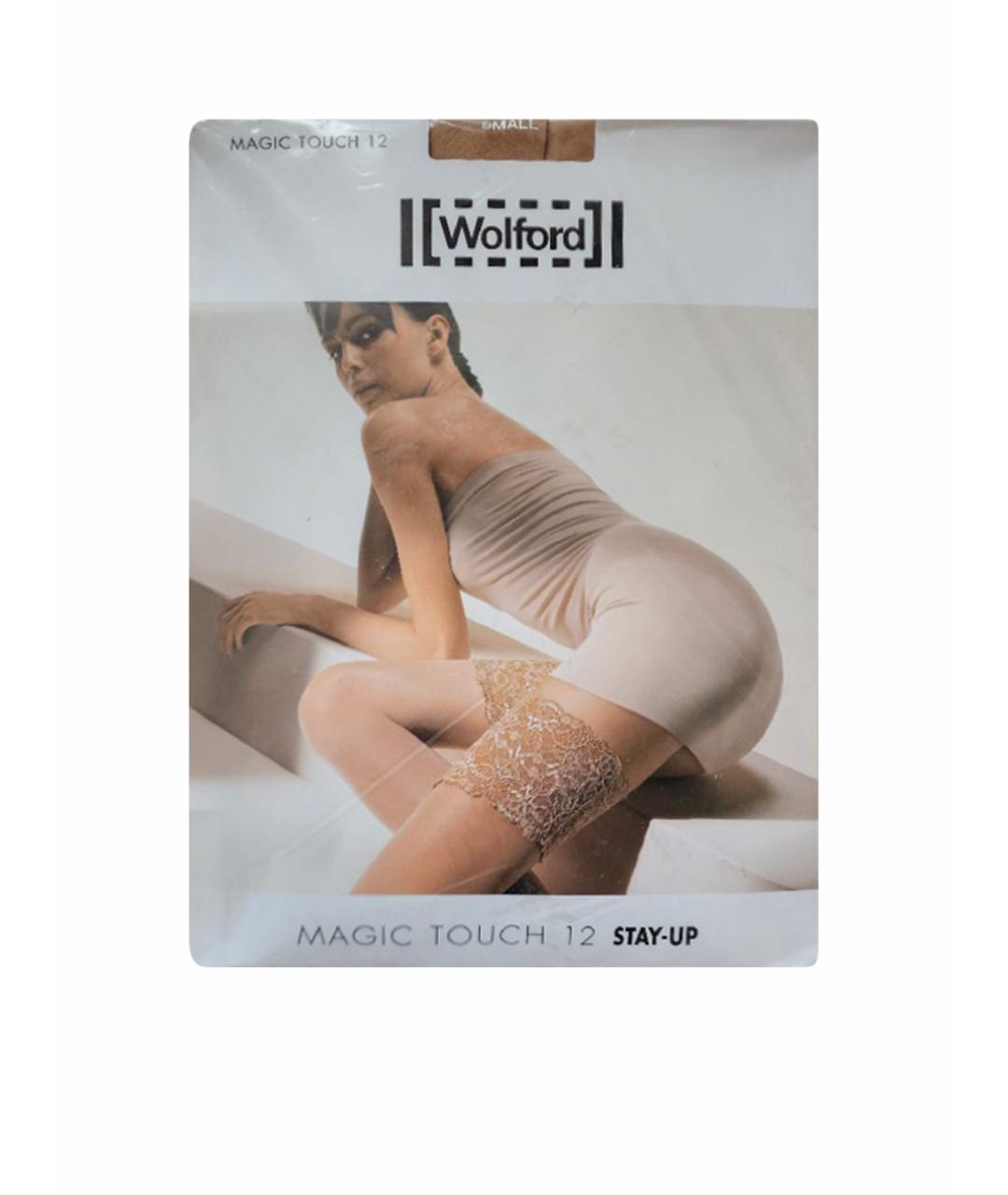 WOLFORD Бежевые носки, чулки и колготы, фото 1