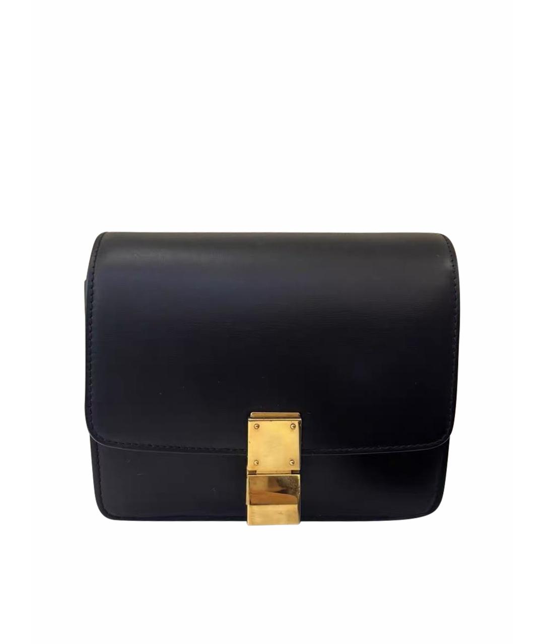 CELINE Черная кожаная сумка через плечо, фото 1