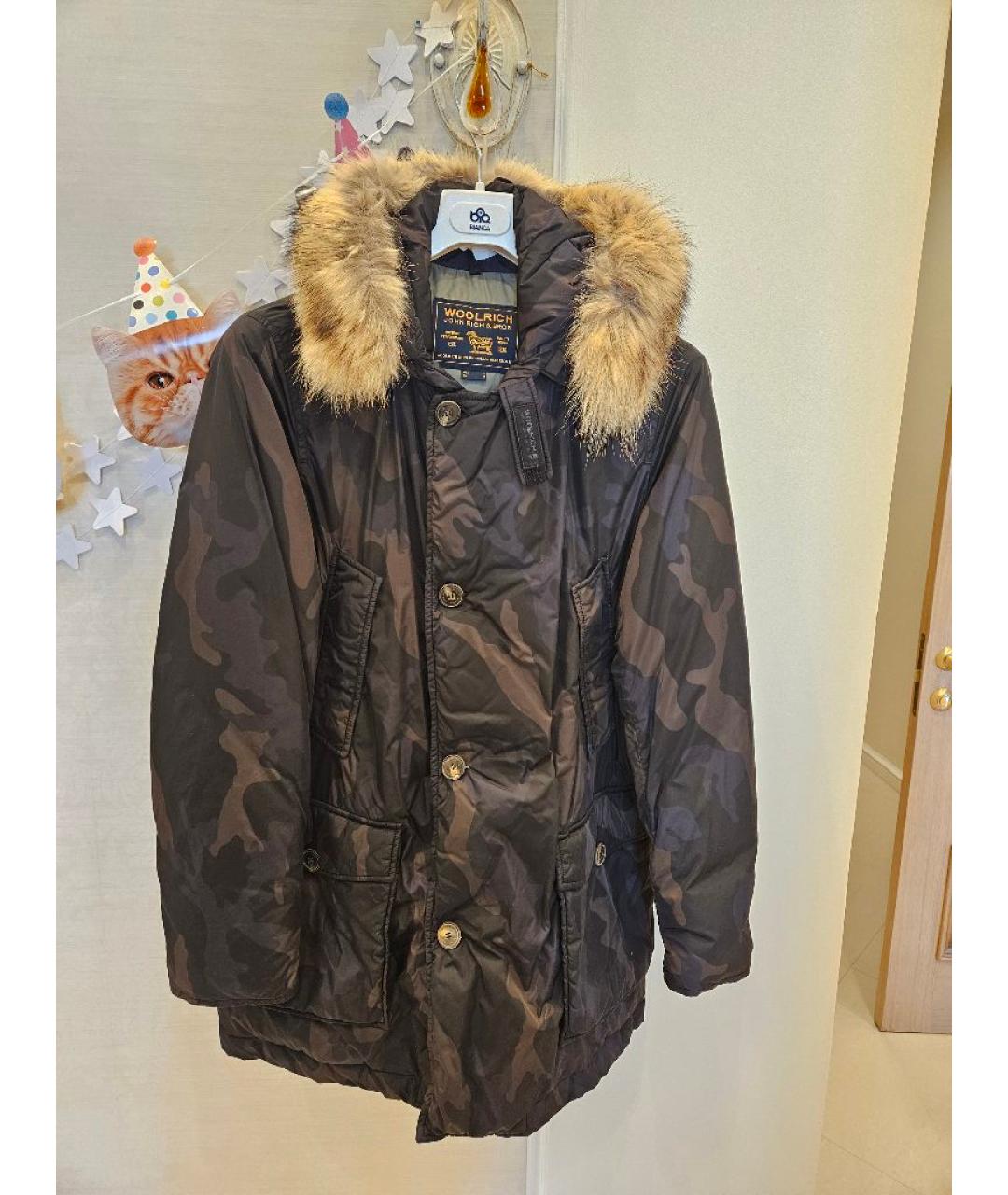 WOOLRICH Хаки полиамидовая куртка, фото 10