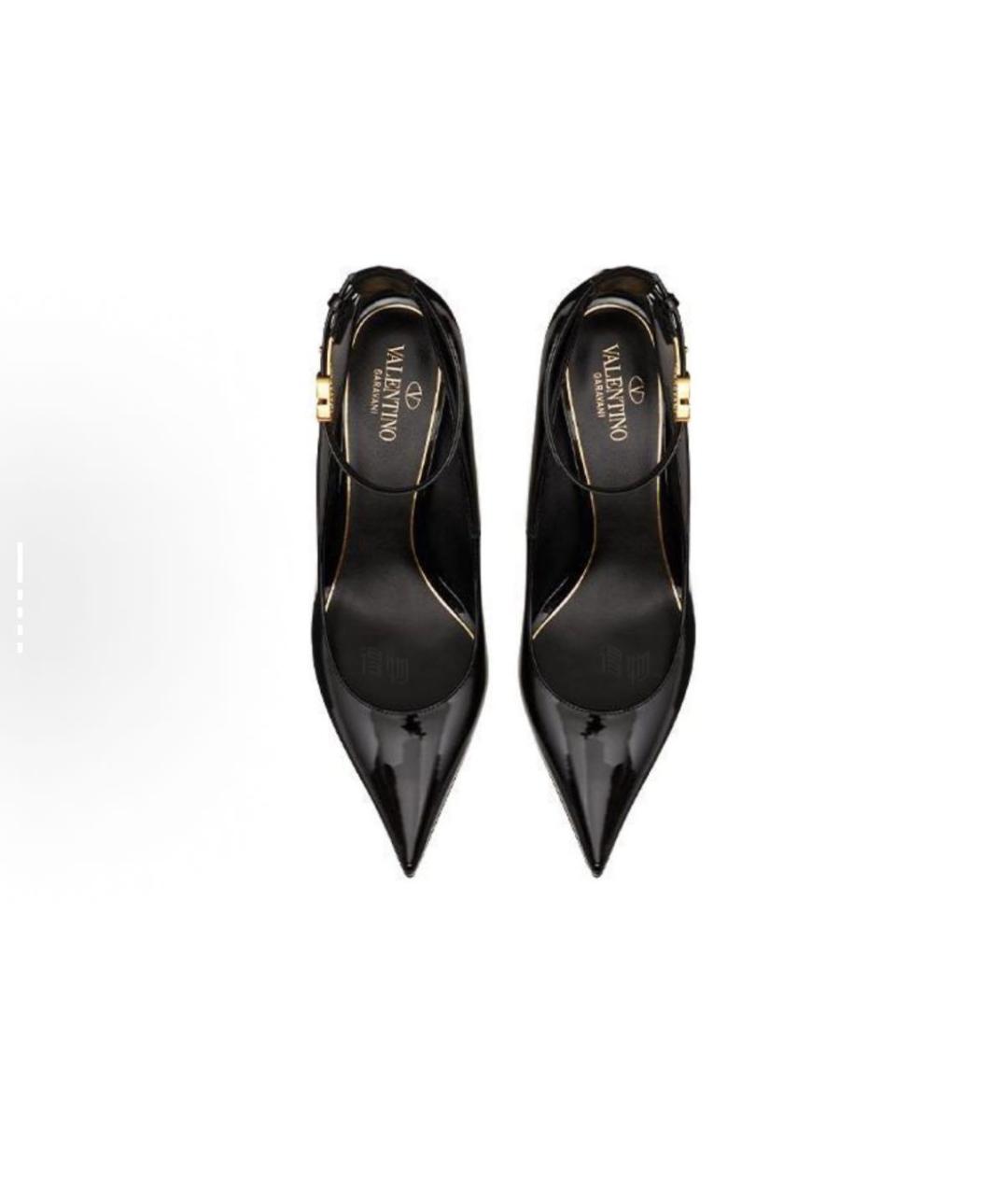VALENTINO Черные туфли из лакированной кожи, фото 3