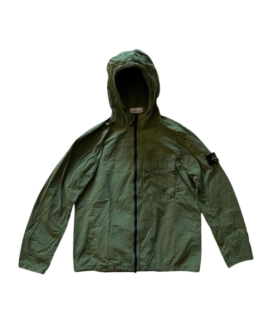 STONE ISLAND Зеленая полиамидовая куртка, фото 1