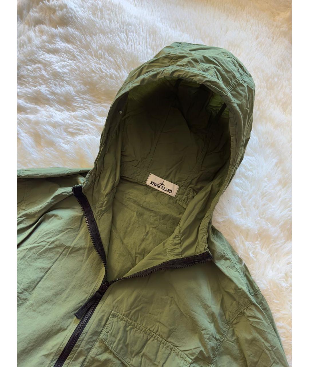 STONE ISLAND Зеленая полиамидовая куртка, фото 2