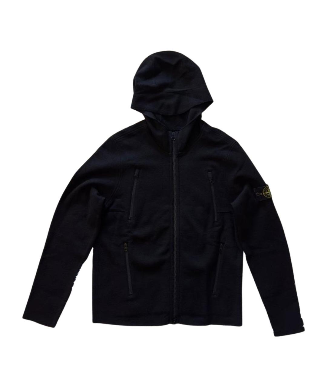 STONE ISLAND Черная шерстяная куртка, фото 1