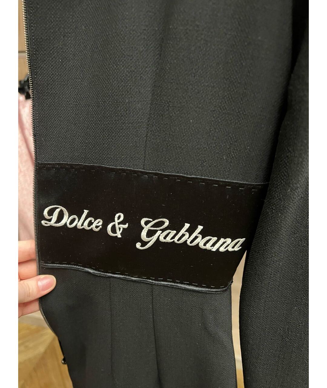 DOLCE&GABBANA Черное шерстяное повседневное платье, фото 5