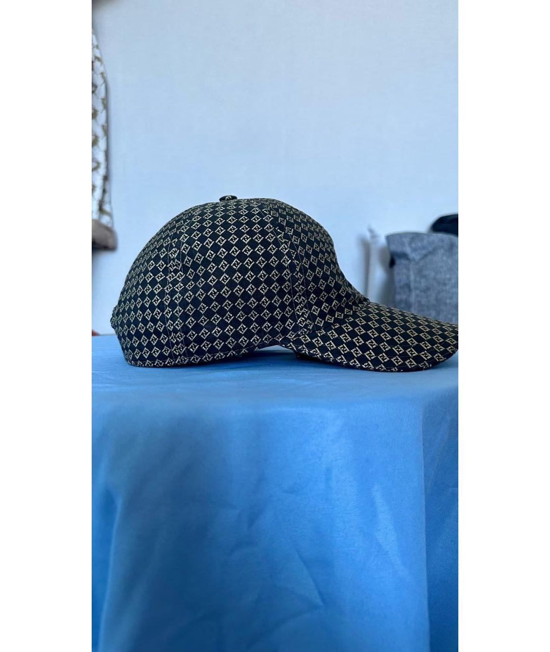 FENDI Черная кепка, фото 2