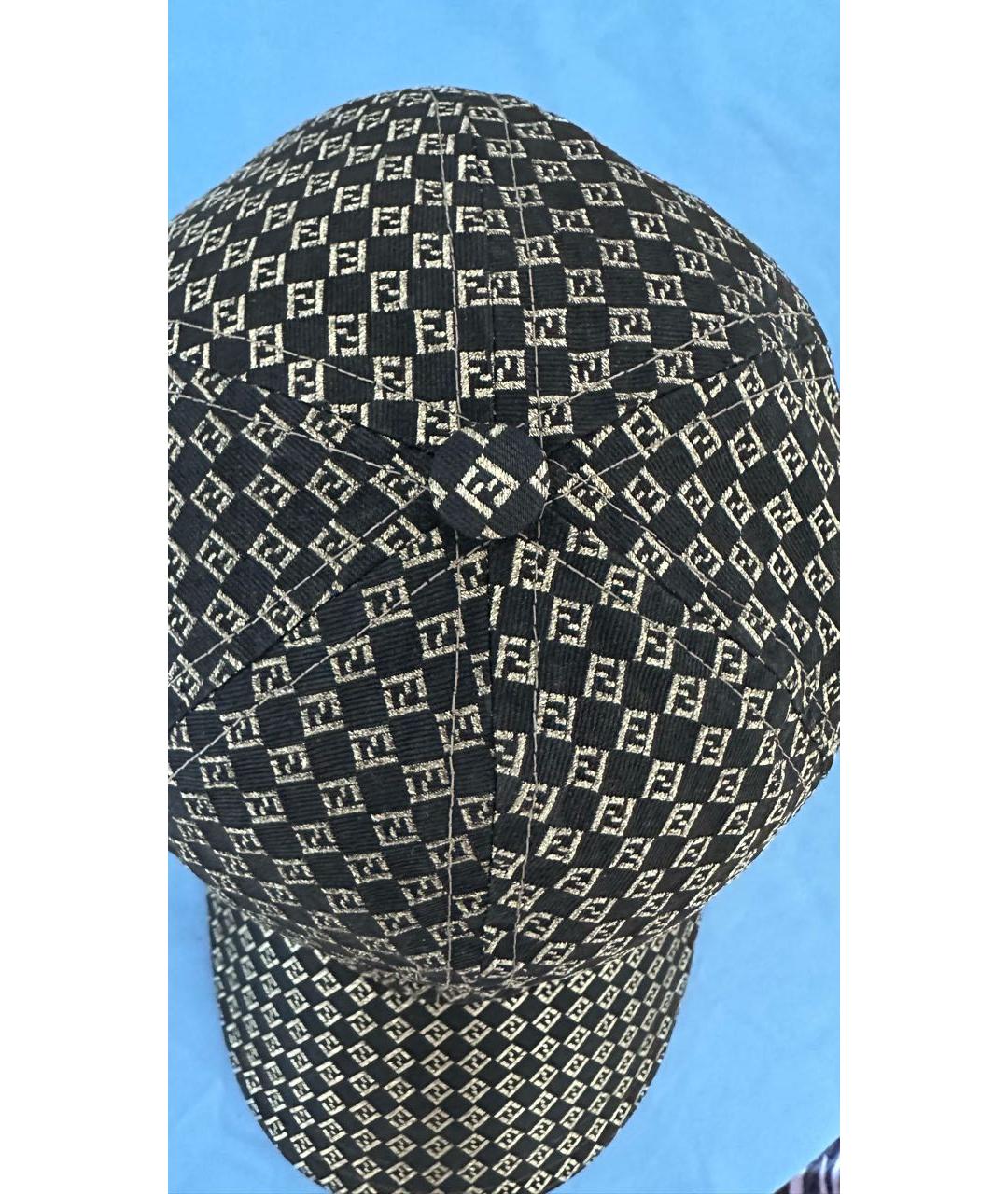 FENDI Черная кепка, фото 4