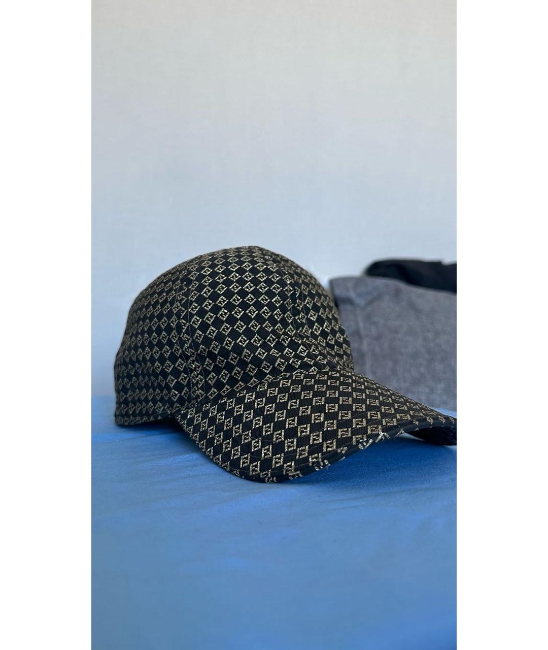 FENDI Черная кепка, фото 3