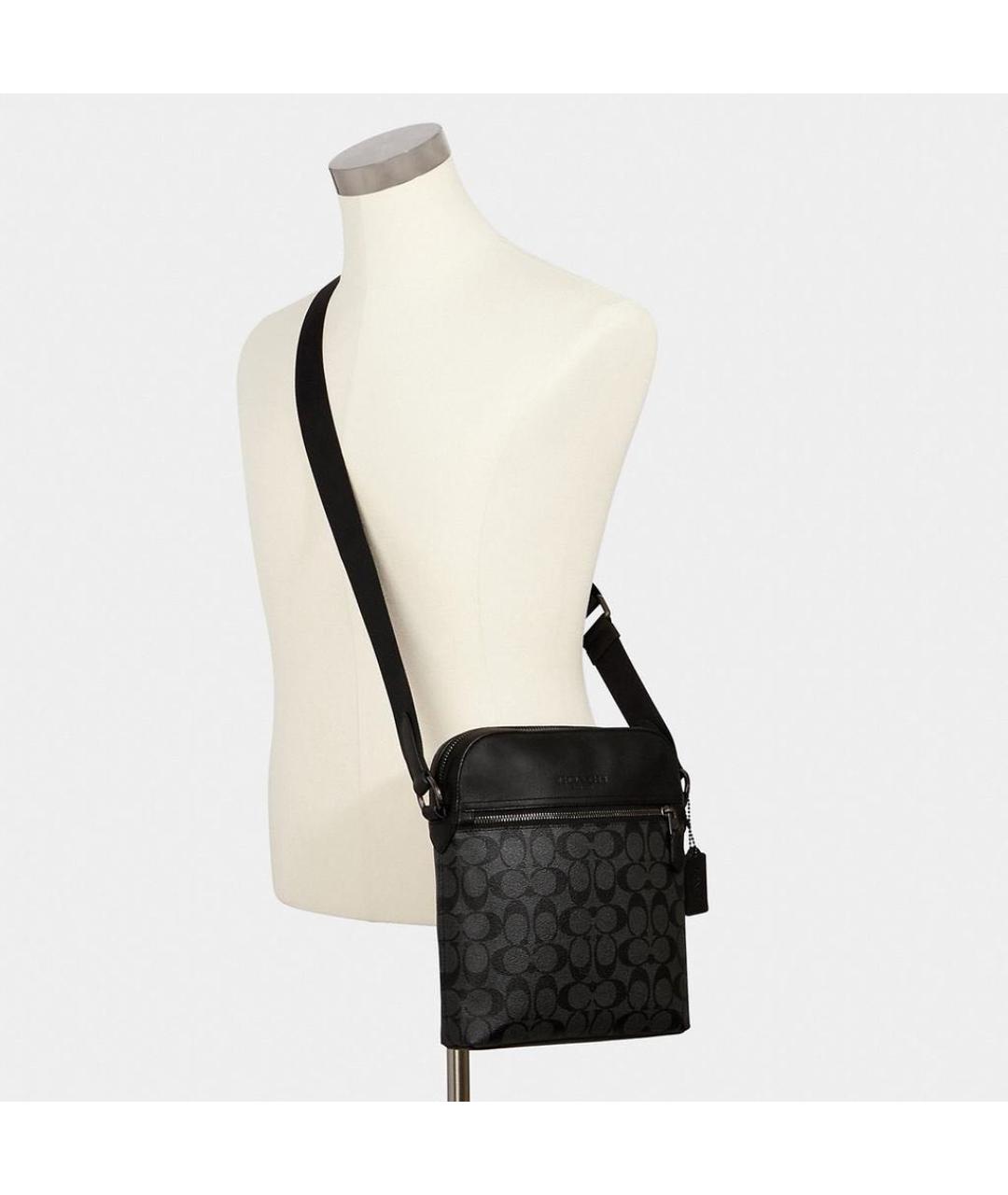 COACH Черная сумка на плечо, фото 6