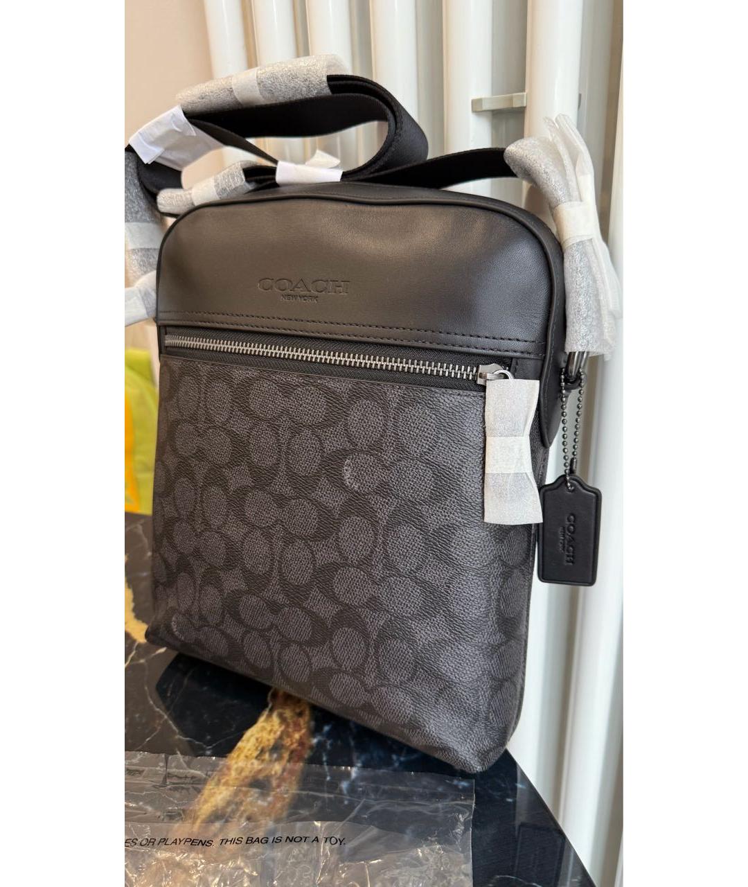 COACH Черная сумка на плечо, фото 2