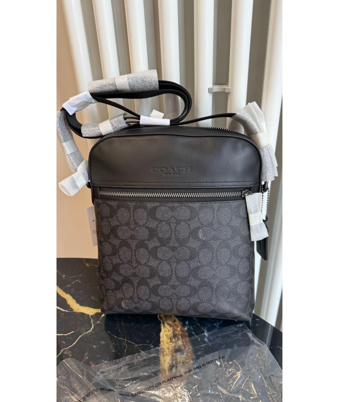 COACH Черная сумка на плечо, фото 3