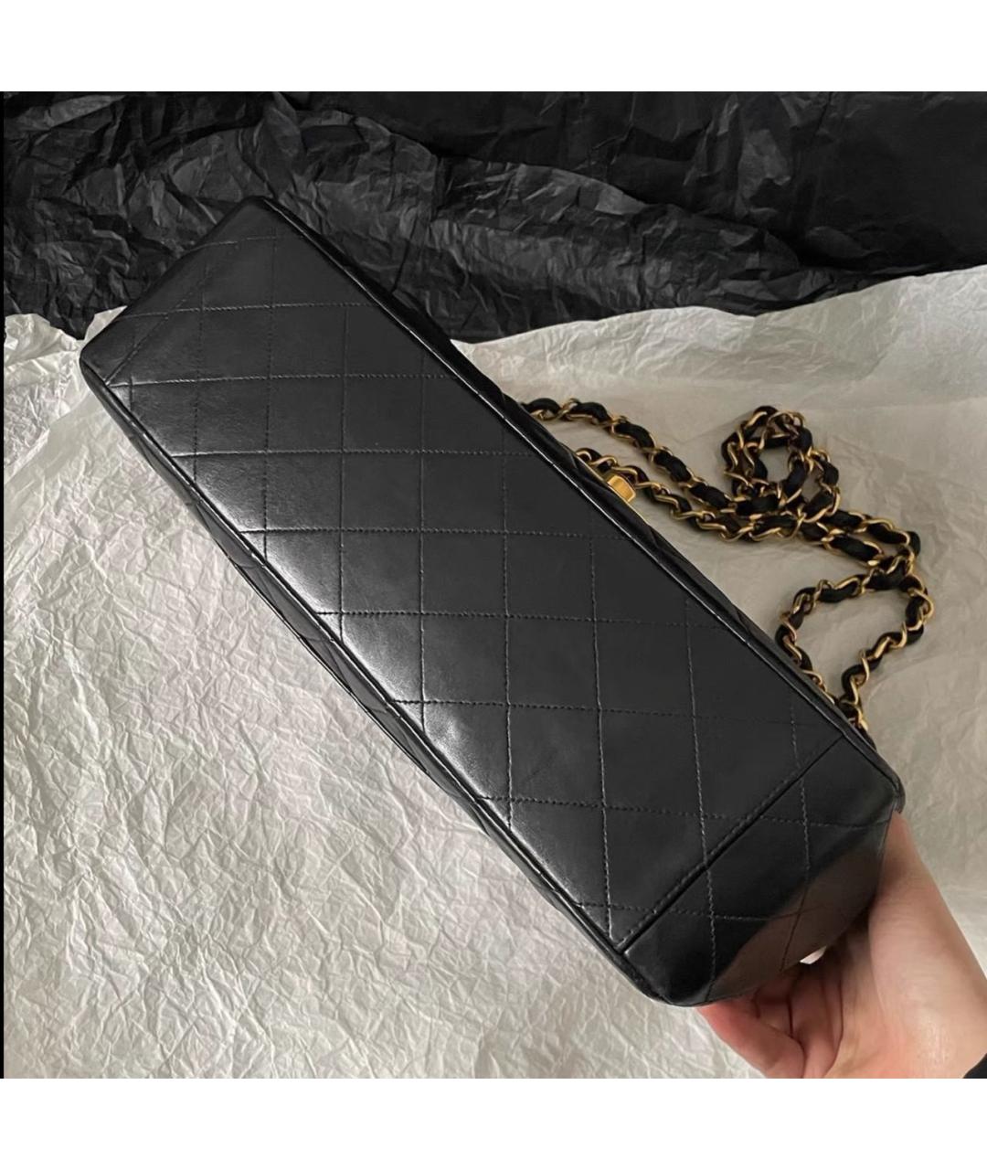 CHANEL Черная кожаная сумка через плечо, фото 4