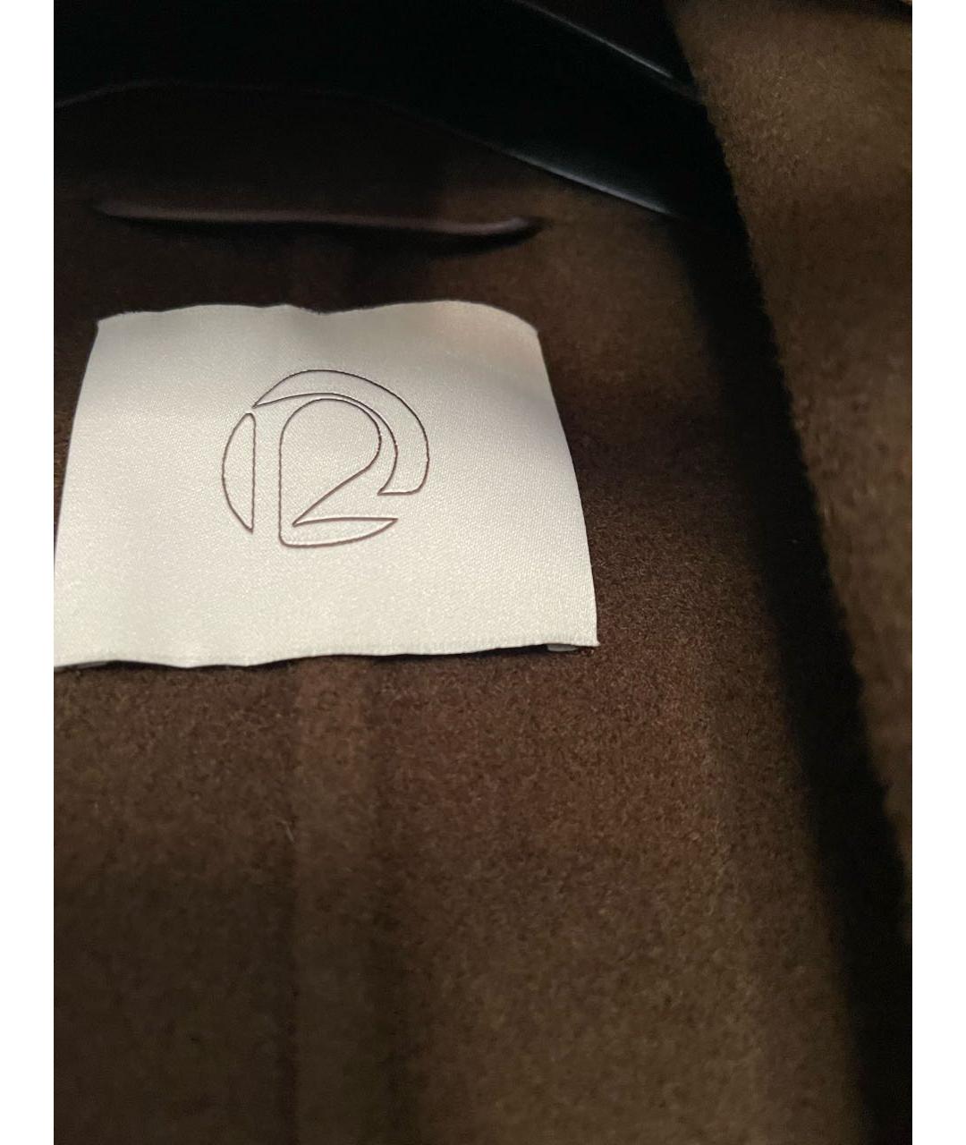 12 STOREEZ Коричневое шерстяное пальто, фото 3