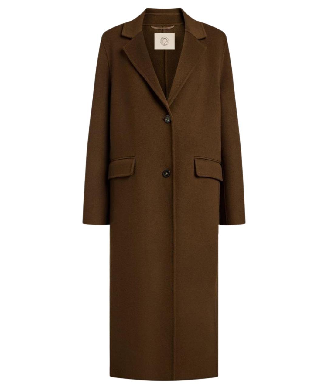 12 STOREEZ Коричневое шерстяное пальто, фото 1