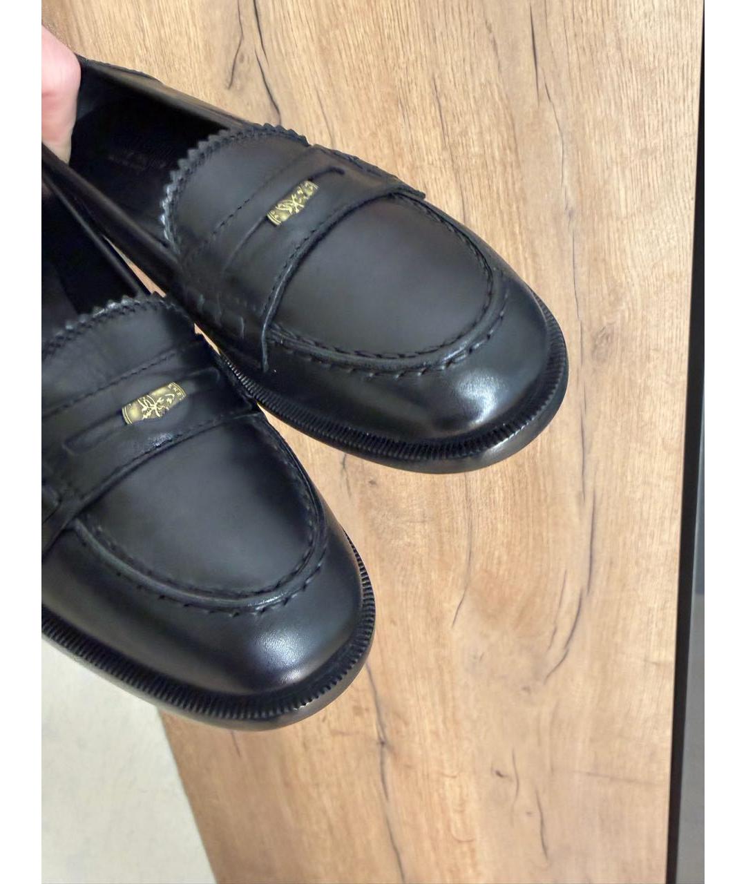 BOTTEGA VENETA Черные кожаные лоферы, фото 7