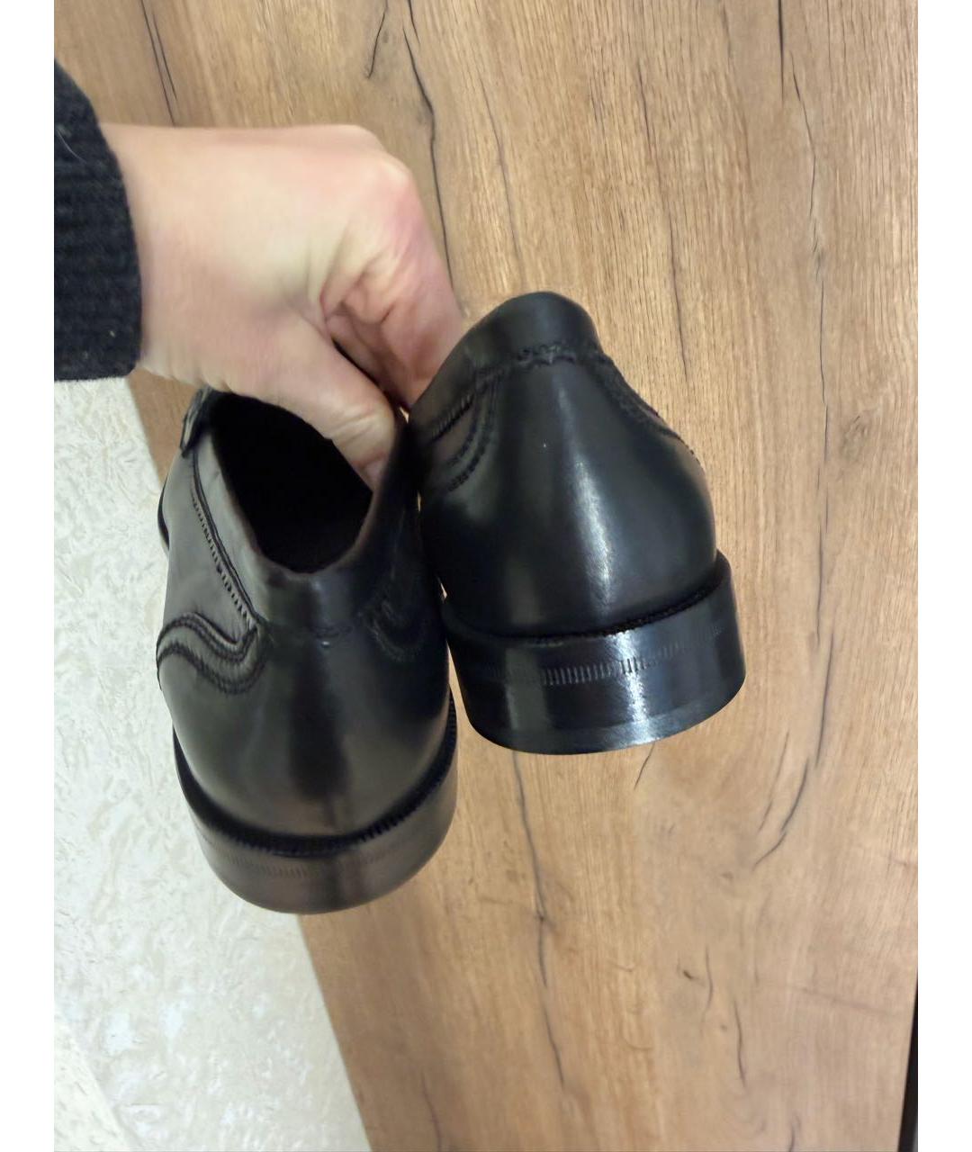 BOTTEGA VENETA Черные кожаные лоферы, фото 5