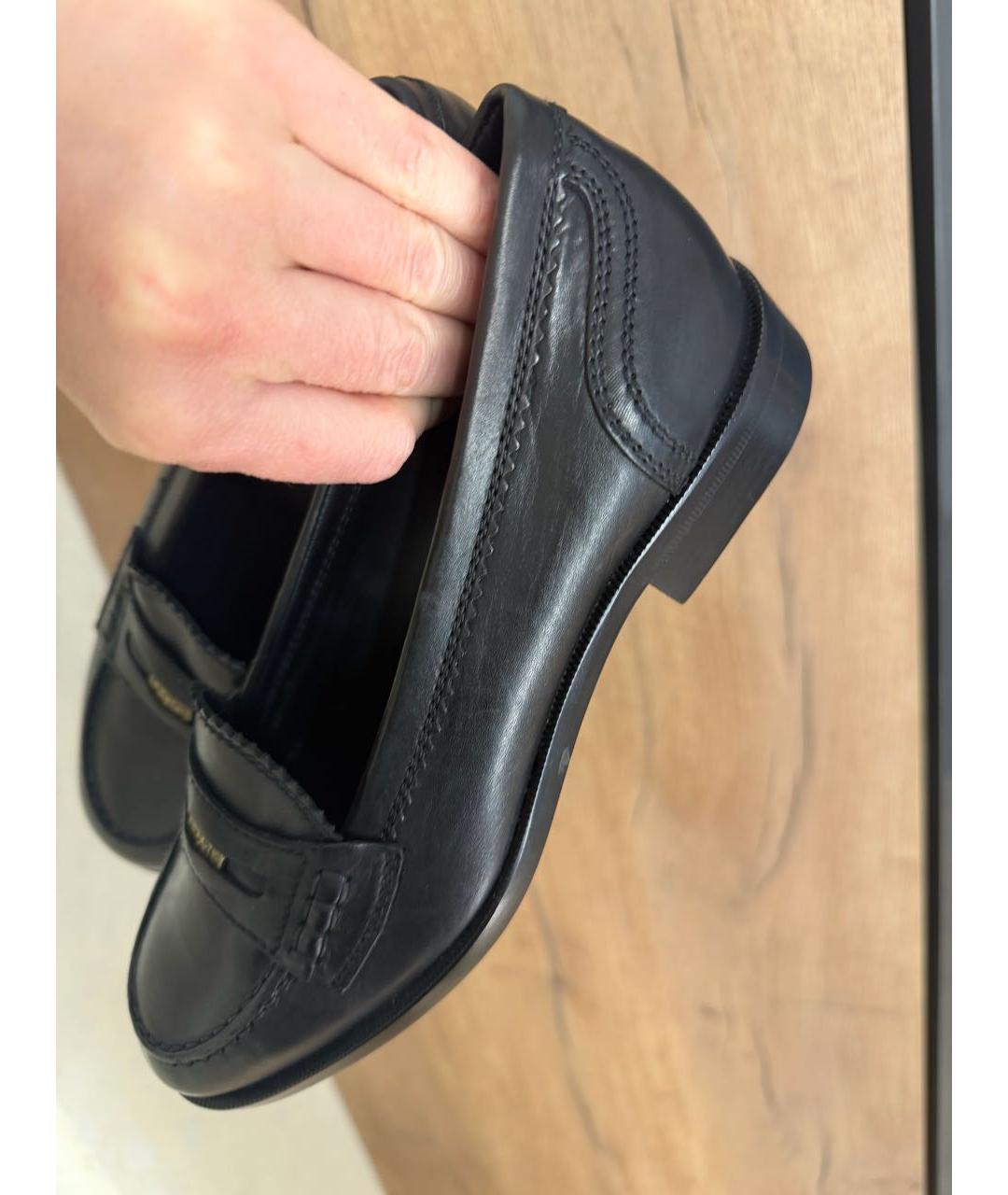 BOTTEGA VENETA Черные кожаные лоферы, фото 8