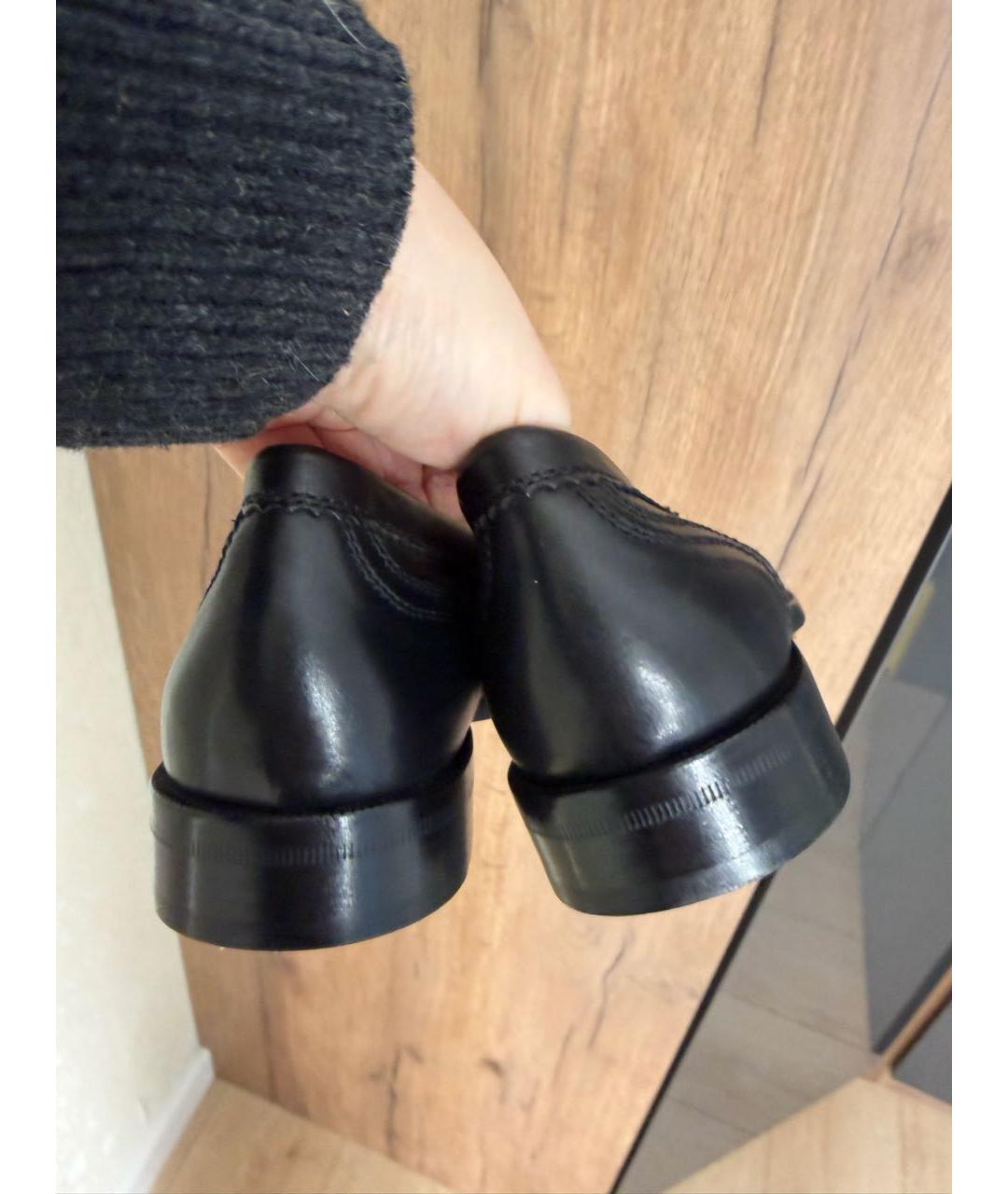 BOTTEGA VENETA Черные кожаные лоферы, фото 3