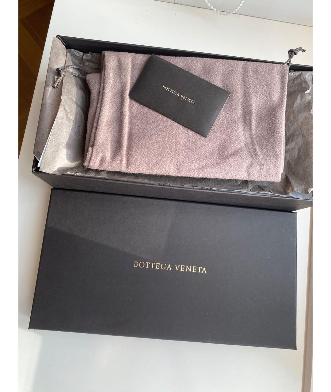 BOTTEGA VENETA Бордовые кожаные лоферы, фото 7