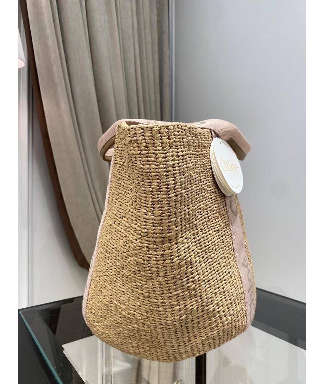 CHLOE Бежевая сумка с короткими ручками, фото 4