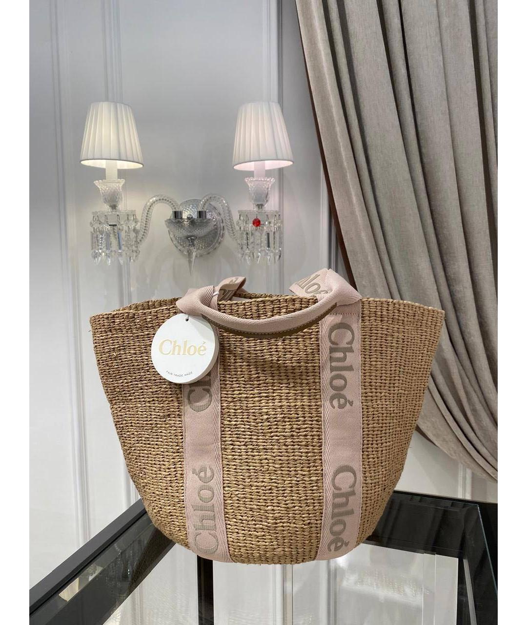 CHLOE Бежевая сумка с короткими ручками, фото 2