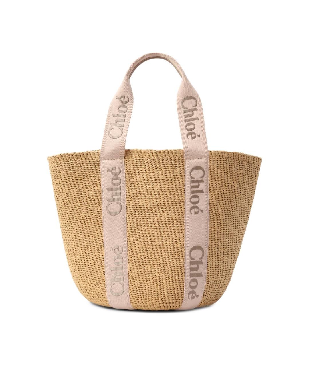 CHLOE Бежевая сумка с короткими ручками, фото 1