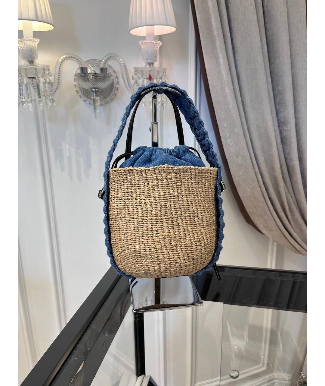 CHLOE Бежевая пелетеная сумка тоут, фото 2