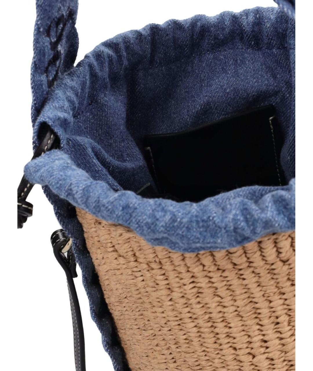 CHLOE Бежевая пелетеная сумка тоут, фото 8