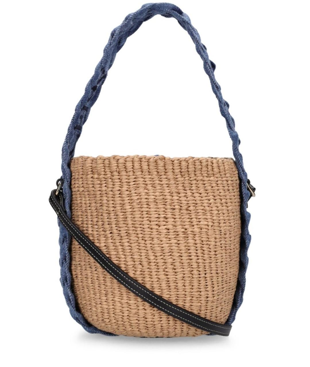 CHLOE Бежевая пелетеная сумка тоут, фото 6