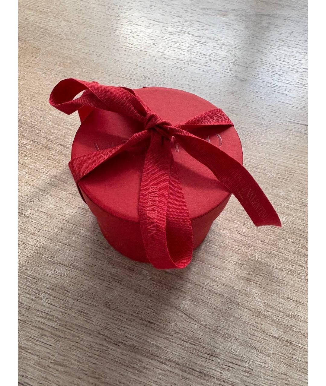 VALENTINO Красный шелковый платок, фото 4