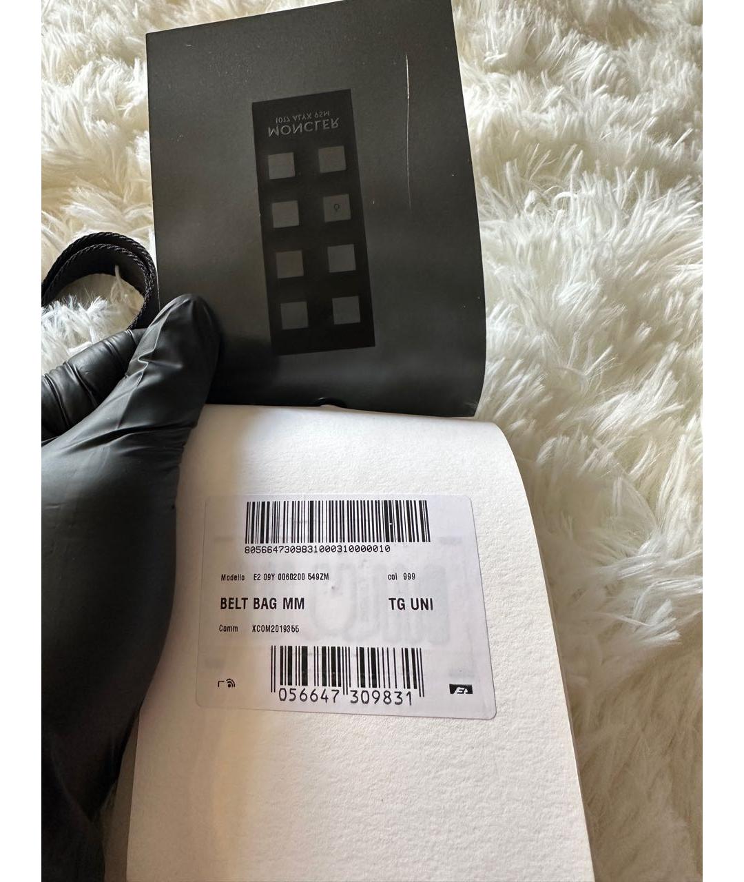 MONCLER Черная барсетка, фото 8