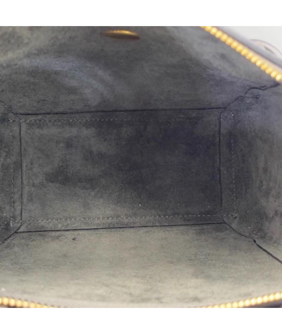 CELINE Бежевая кожаная сумка с короткими ручками, фото 5